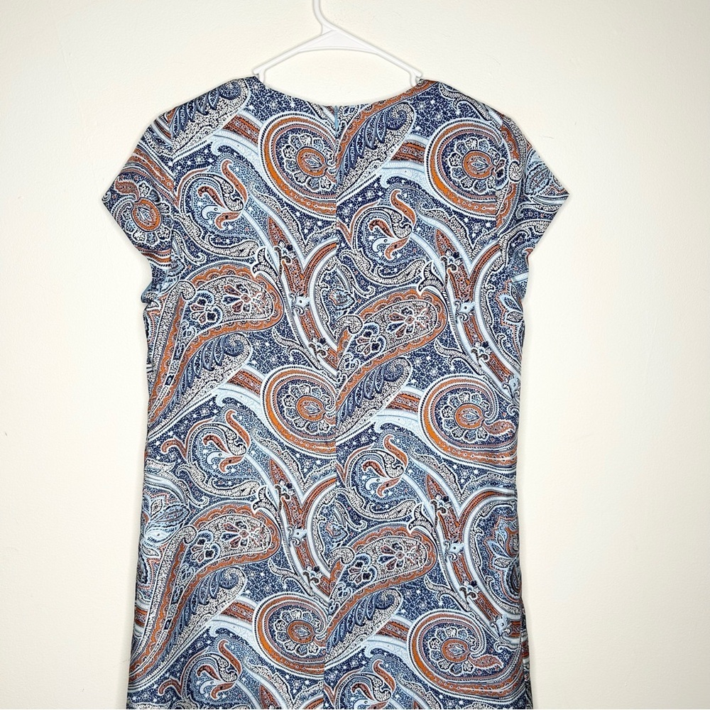 J. McLaughlin Paisley Silk Short Sleeve Dress - Picture 6 of 6